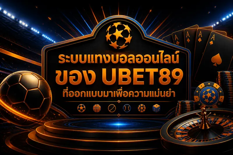 ระบบแทงบอลออนไลน์ของ UBET89 ที่ออกแบบมาเพื่อความแม่นยำ